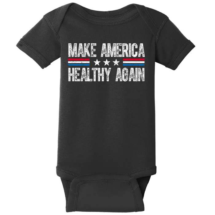 Make America Healthy Again Trump Kennedy Vintage Baby Bodysuit