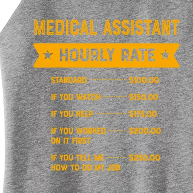 Medical Assistant Hourly Rate Labour Day Cma Workers Day Cool Gift Women’s Perfect Tri Rocker Tank