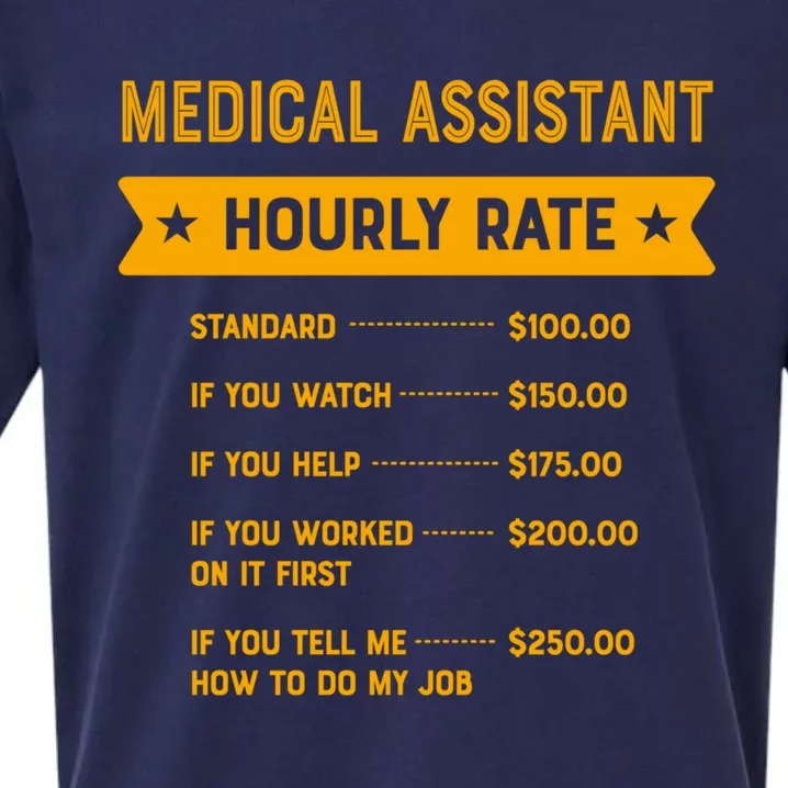 Medical Assistant Hourly Rate Labour Day Cma Workers Day Cool Gift Sueded Cloud Jersey T-Shirt