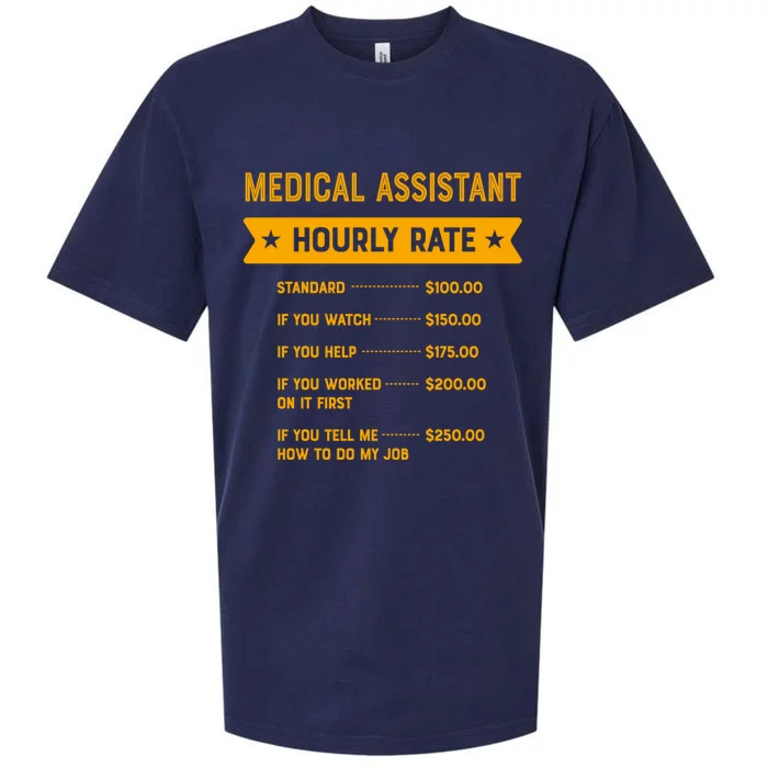 Medical Assistant Hourly Rate Labour Day Cma Workers Day Cool Gift Sueded Cloud Jersey T-Shirt