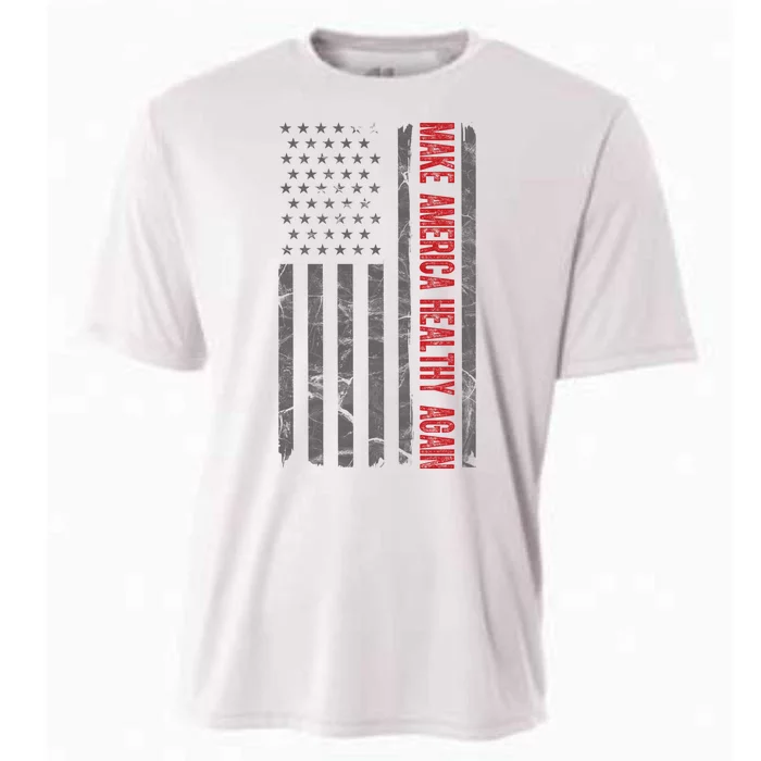 Make America Healthy Again Usa Vintage American Flag Cooling Performance Crew T-Shirt