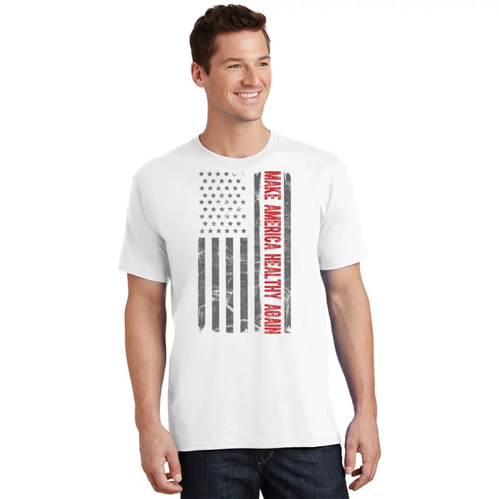 Make America Healthy Again Usa Vintage American Flag T-Shirt