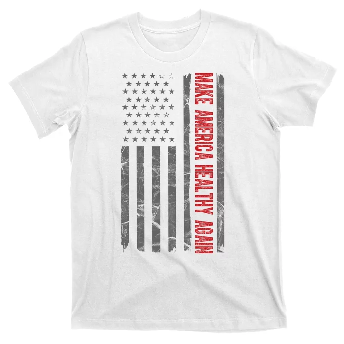 Make America Healthy Again Usa Vintage American Flag T-Shirt