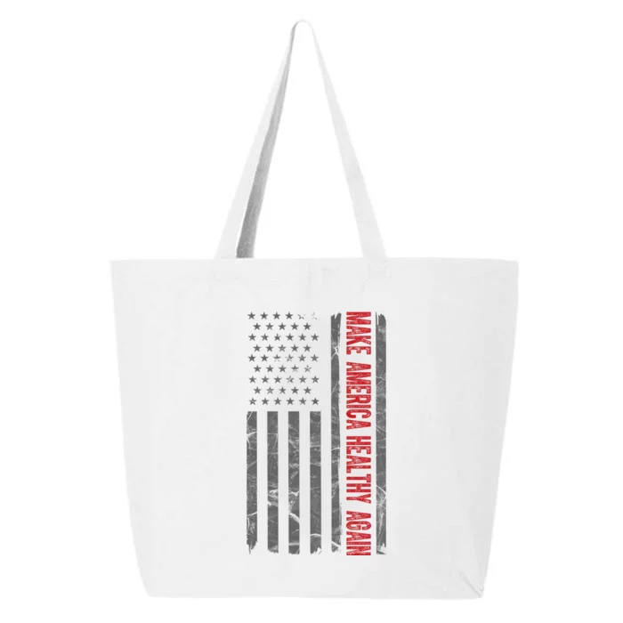 Make America Healthy Again Usa Vintage American Flag 25L Jumbo Tote