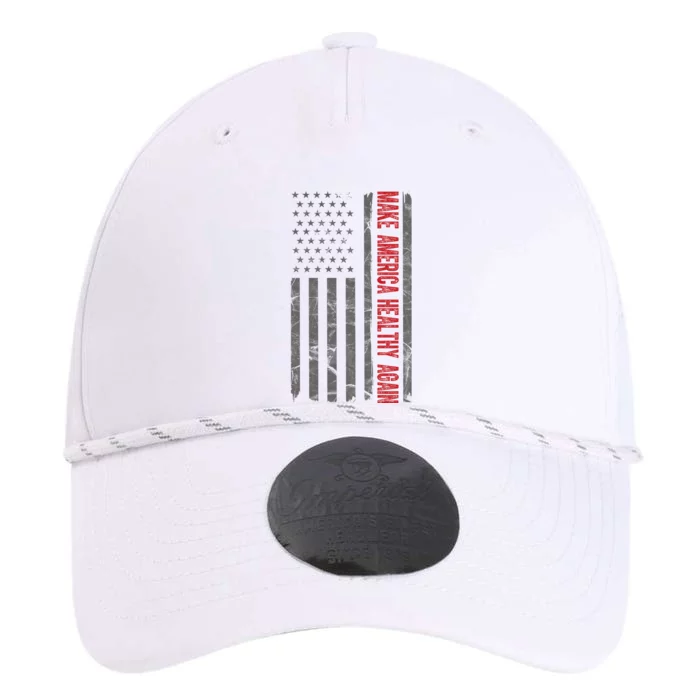 Make America Healthy Again Usa Vintage American Flag Performance The Dyno Cap