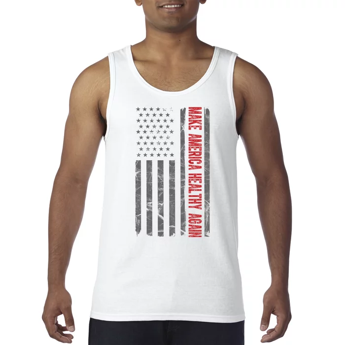 Make America Healthy Again Usa Vintage American Flag Tank Top