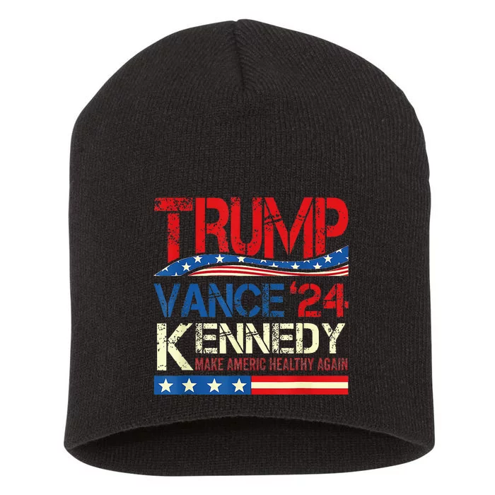 Make America Healthy Again Trump Kennedy 2024 Short Acrylic Beanie