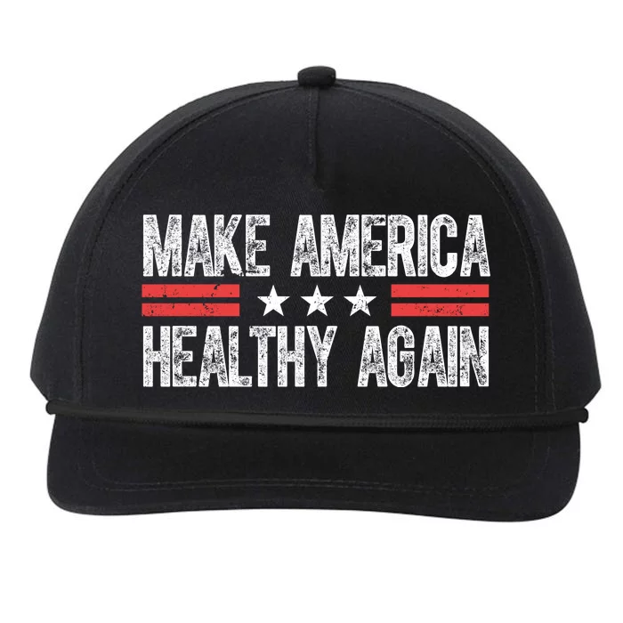 Make America Healthy Again Pro Trump Vintage Election Snapback Five-Panel Rope Hat