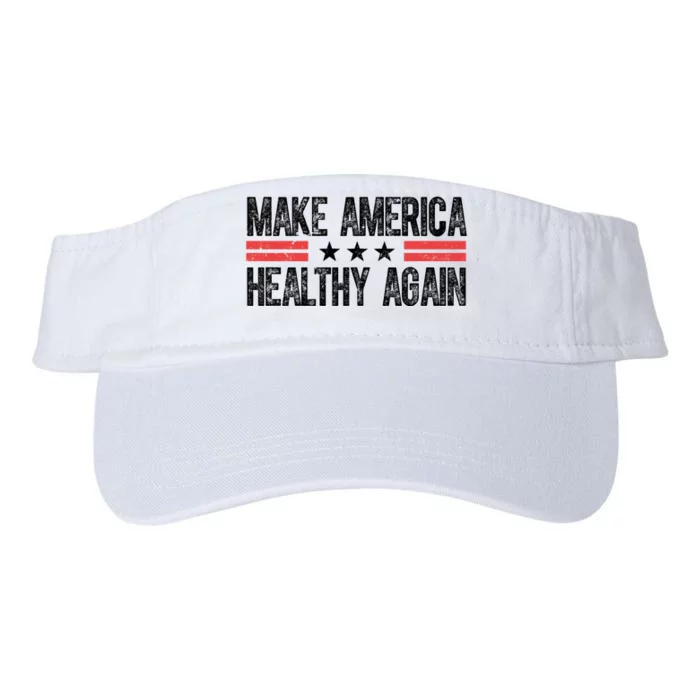 Make America Healthy Again Pro Trump Vintage Election Valucap Bio-Washed Visor