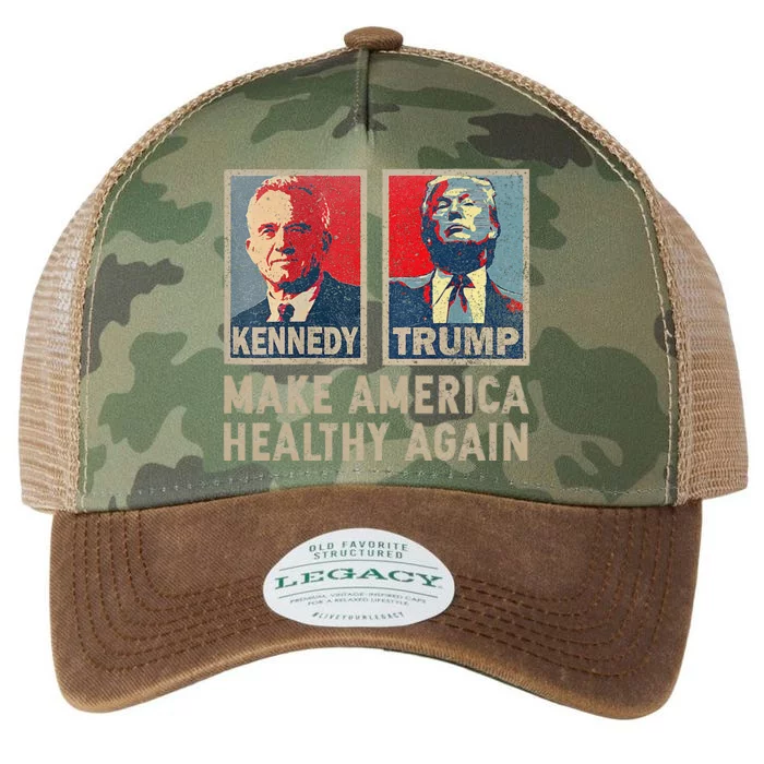 Make America Healthy Again Trump Kennedy 2024 Legacy Tie Dye Trucker Hat