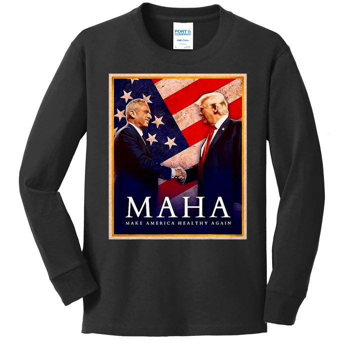 Make America Healthy Maha Kids Long Sleeve Shirt