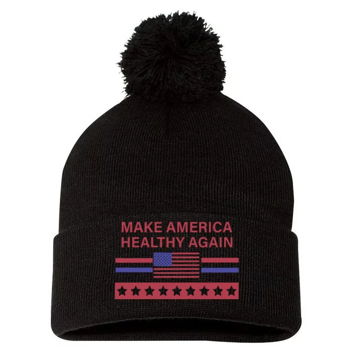 Make America Healthy Again Pom Pom 12in Knit Beanie