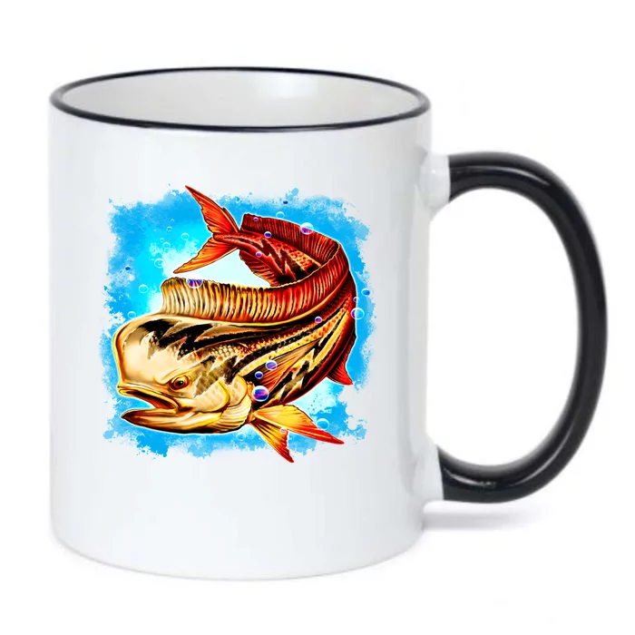 Mahi Hot Rod Fish Black Color Changing Mug