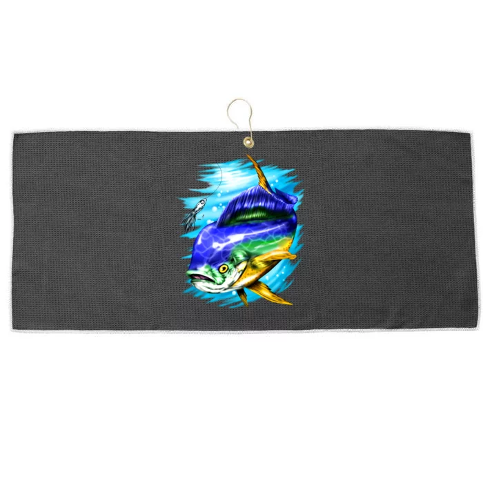 Mahi Mahi Fish Large Microfiber Waffle Golf Towel