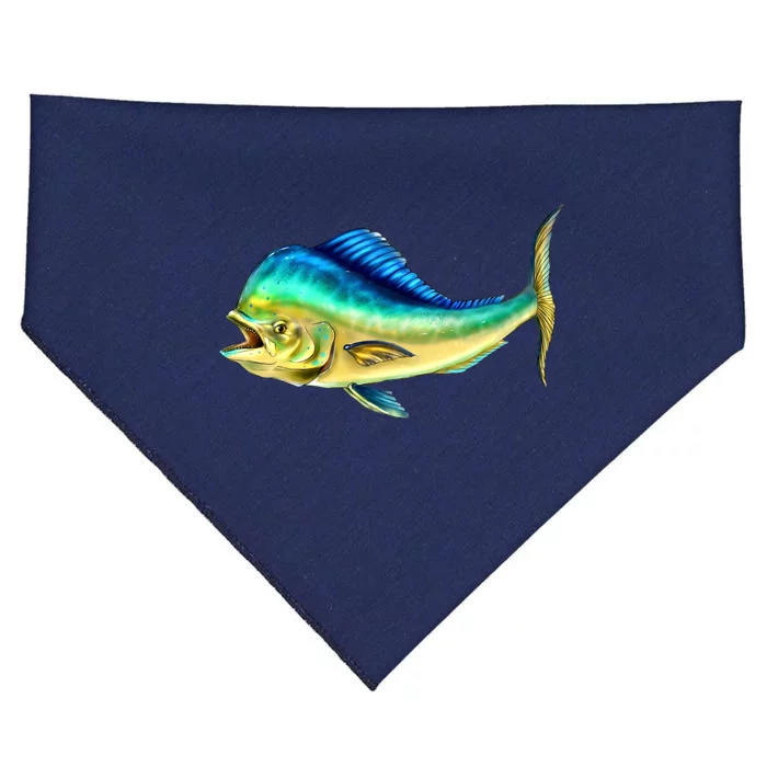 Mahi Mahi Side View USA-Made Doggie Bandana