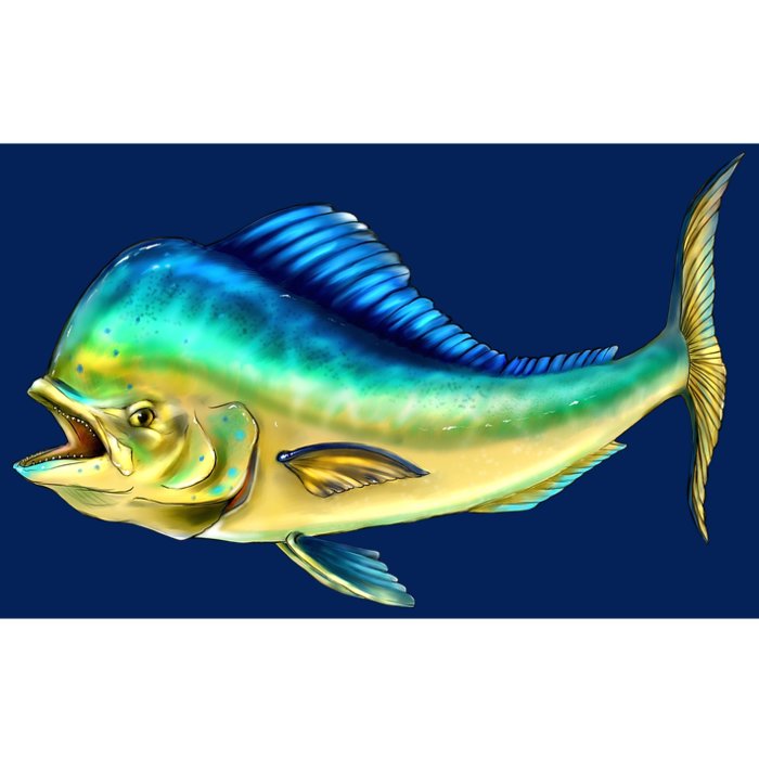 Mahi Mahi Side View Bumper Sticker