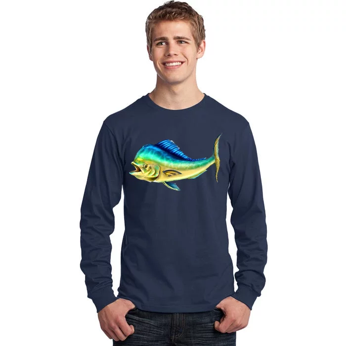 Mahi Mahi Side View Tall Long Sleeve T-Shirt