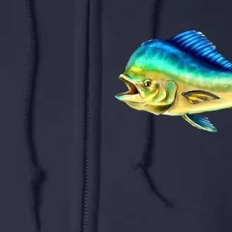 Mahi Mahi Side View Full Zip Hoodie