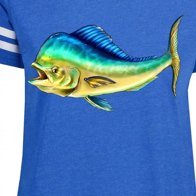 Mahi Mahi Side View Enza Ladies Jersey Football T-Shirt