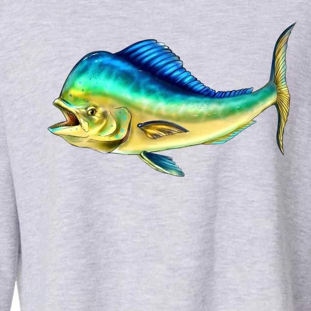 Mahi Mahi Side View Cropped Pullover Crew