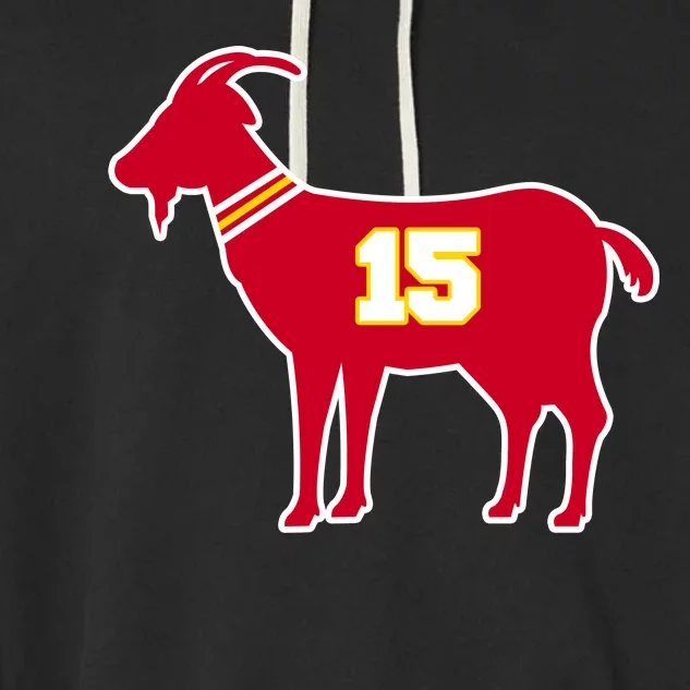 Mahomes Goat G.O.A.T Football Fan Garment-Dyed Fleece Hoodie