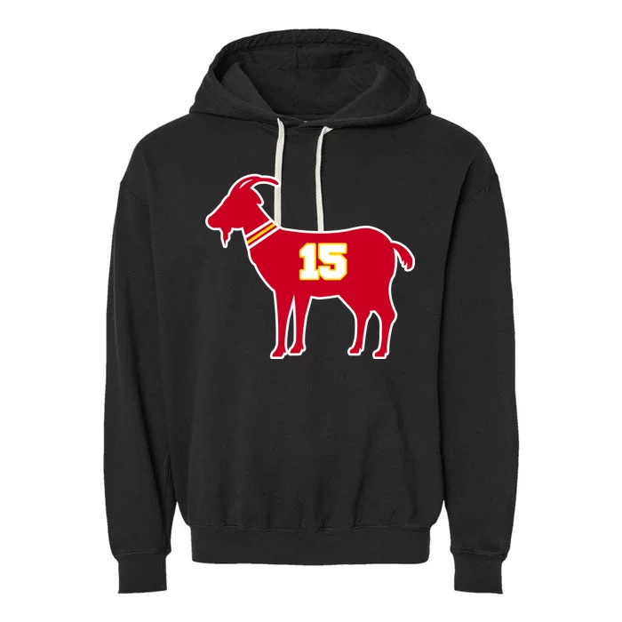 Mahomes Goat G.O.A.T Football Fan Garment-Dyed Fleece Hoodie