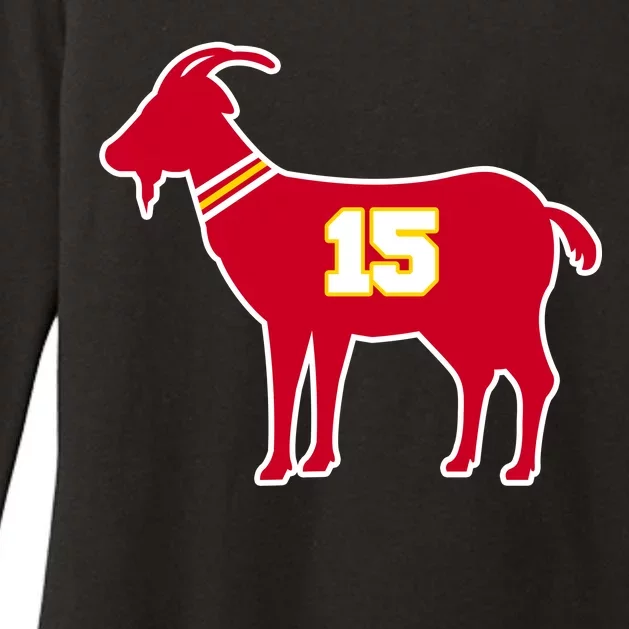 Mahomes Goat G.O.A.T Football Fan Womens CVC Long Sleeve Shirt