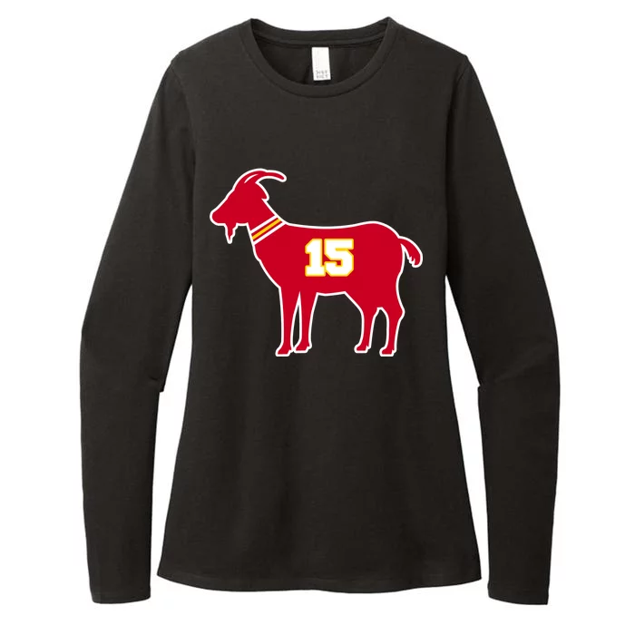 Mahomes Goat G.O.A.T Football Fan Womens CVC Long Sleeve Shirt