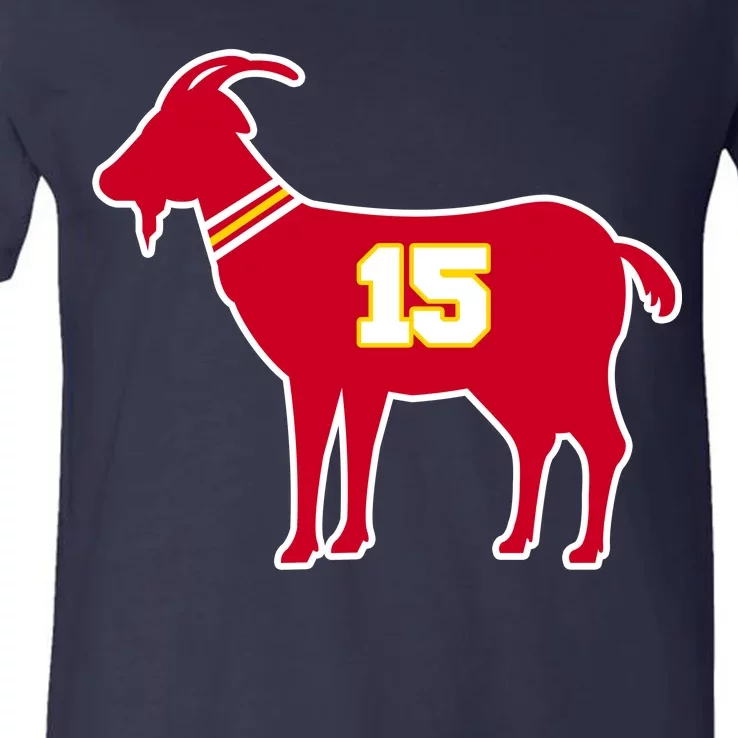 Mahomes Goat G.O.A.T Football Fan V-Neck T-Shirt