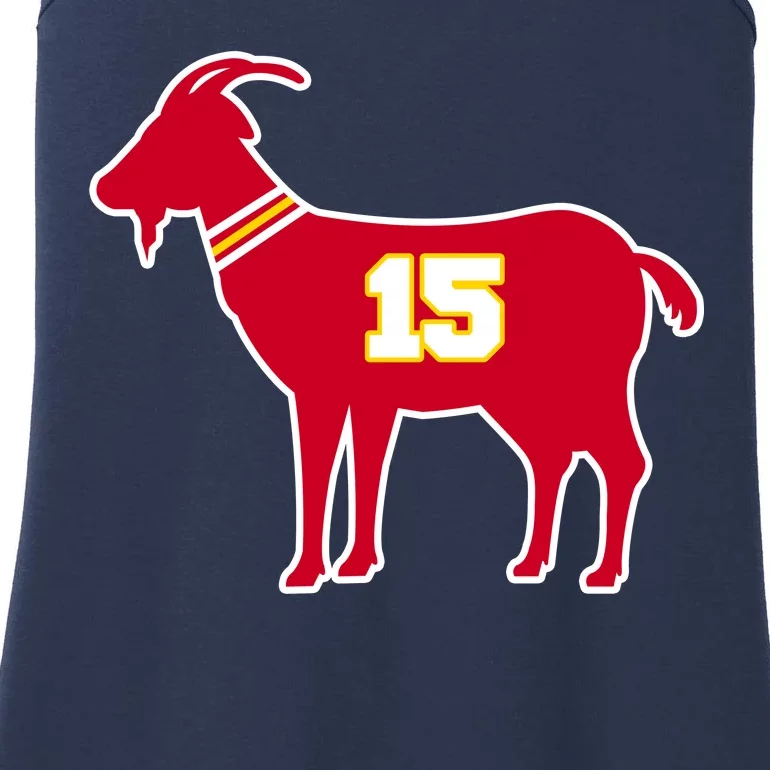 Mahomes Goat G.O.A.T Football Fan Ladies Essential Tank