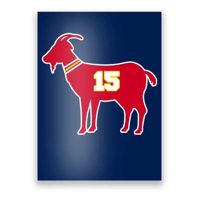 Mahomes Goat G.O.A.T Football Fan Poster