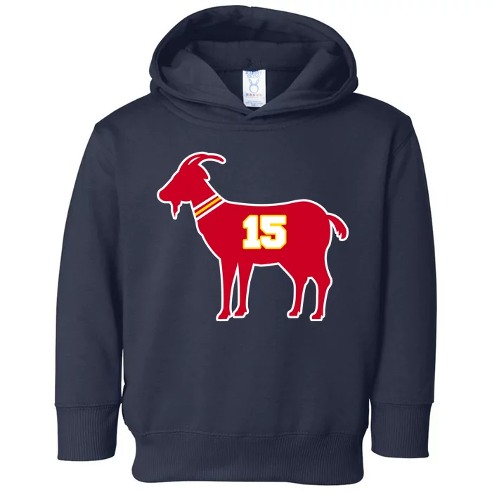 Mahomes Goat G.O.A.T Football Fan Toddler Hoodie