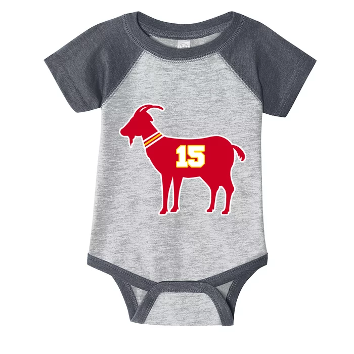 Mahomes Goat G.O.A.T Football Fan Infant Baby Jersey Bodysuit