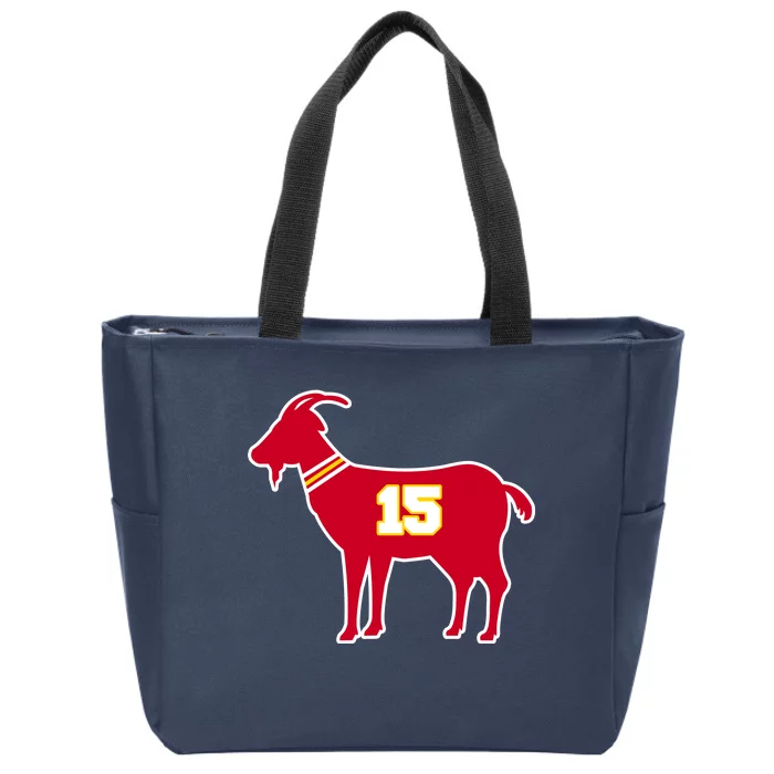 Mahomes Goat G.O.A.T Football Fan Zip Tote Bag