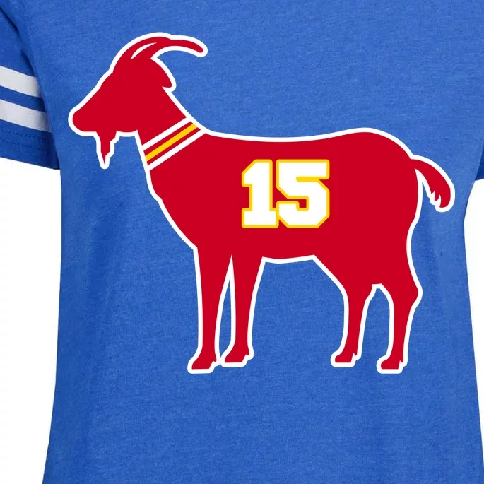 Mahomes Goat G.O.A.T Football Fan Enza Ladies Jersey Football T-Shirt