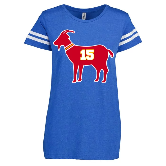 Mahomes Goat G.O.A.T Football Fan Enza Ladies Jersey Football T-Shirt