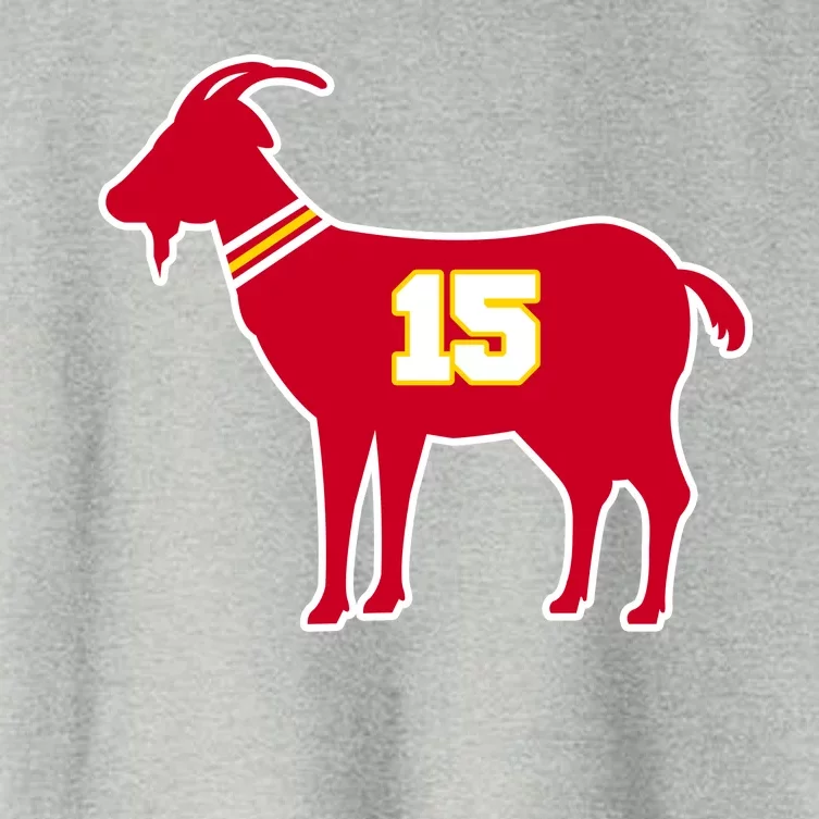 Mahomes Goat G.O.A.T Football Fan Women's Crop Top Tee