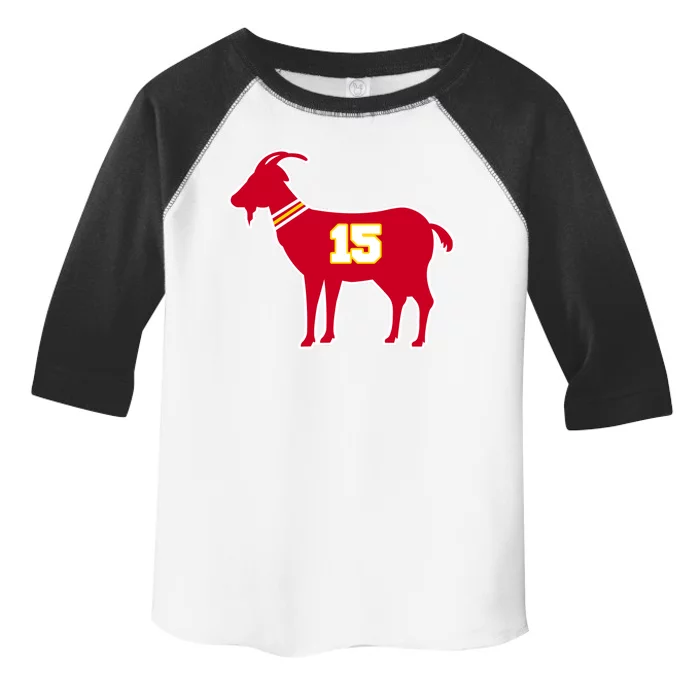 Mahomes Goat G.O.A.T Football Fan Toddler Fine Jersey T-Shirt