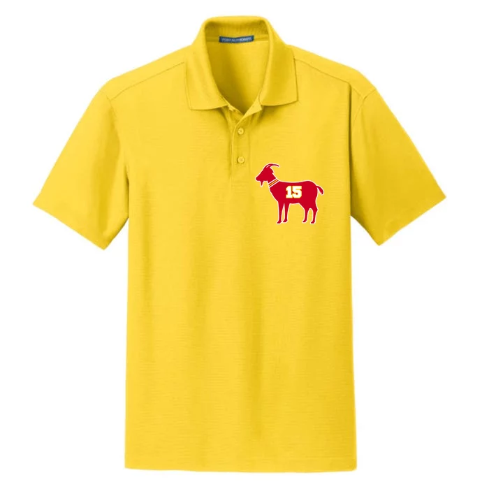 Mahomes Goat G.O.A.T Football Fan Dry Zone Grid Performance Polo