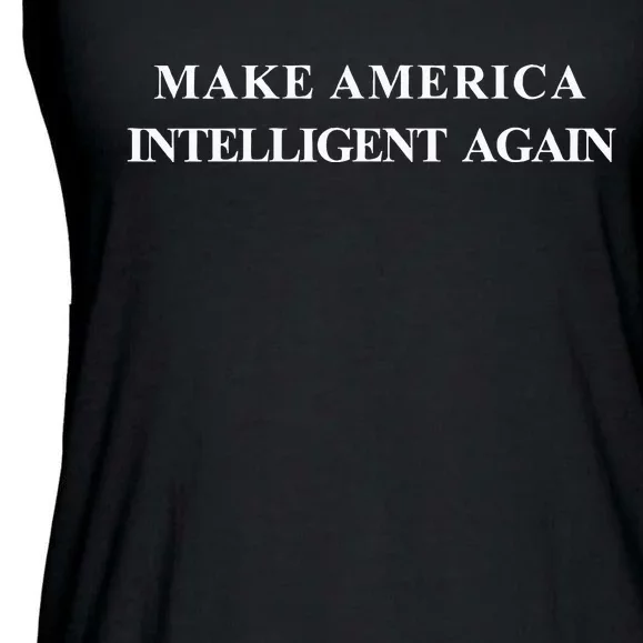 Make America Intelligent Again Democrat Liberal Ladies Essential Flowy Tank