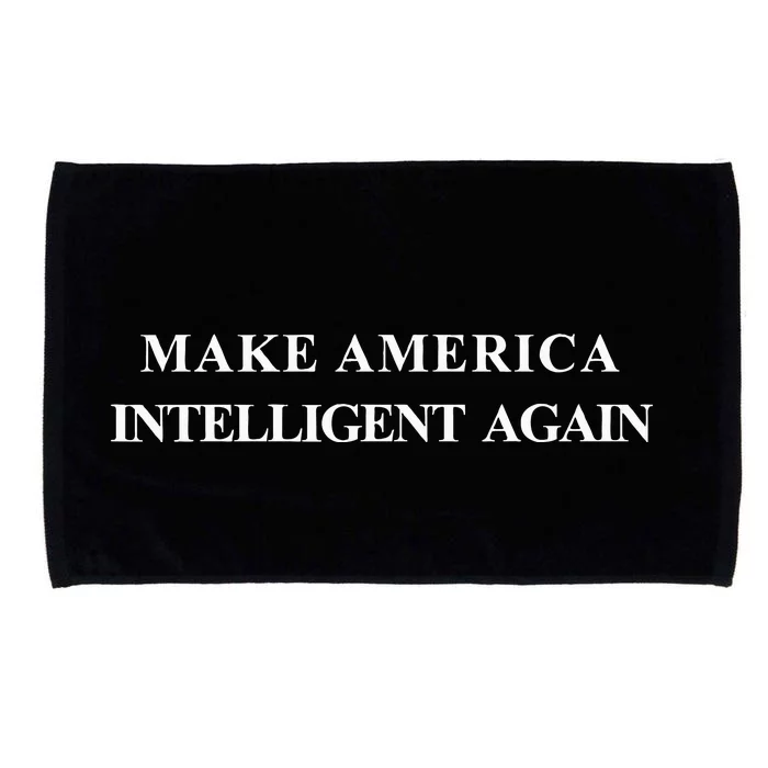 Make America Intelligent Again Democrat Liberal Microfiber Hand Towel