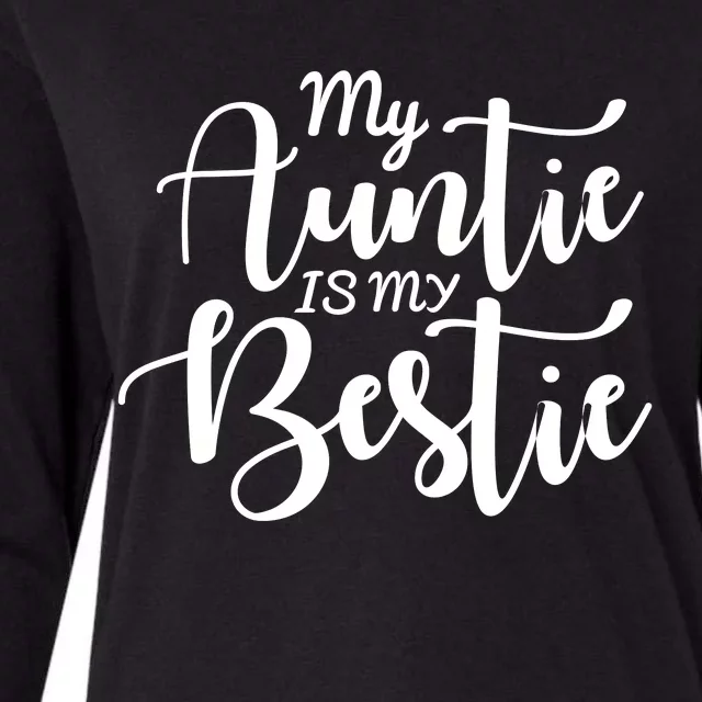 My Auntie Is My Bestie Baby Womens Cotton Relaxed Long Sleeve T-Shirt