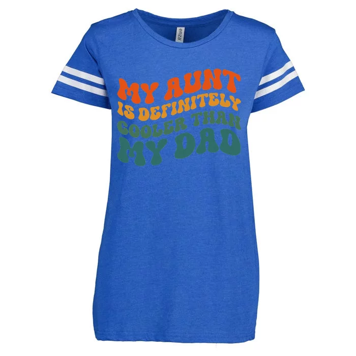 My Aunt Is Definitely Cooler Than My Dad Auntie Niece Nephew Enza Ladies Jersey Football T-Shirt