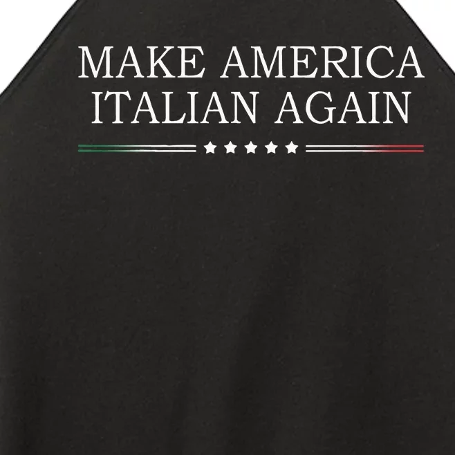 Make America Italian Again Women’s Perfect Tri Rocker Tank