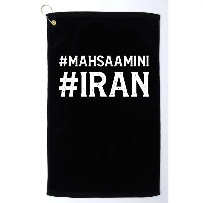 Mahsa Amini Iran Justice Platinum Collection Golf Towel