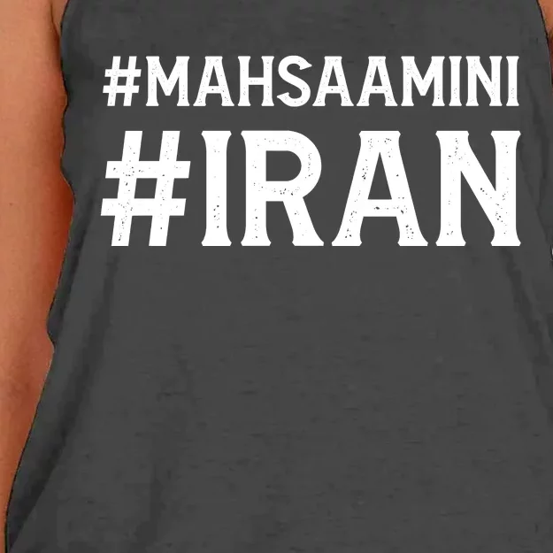 Mahsa Amini Iran Justice Women's Knotted Racerback Tank