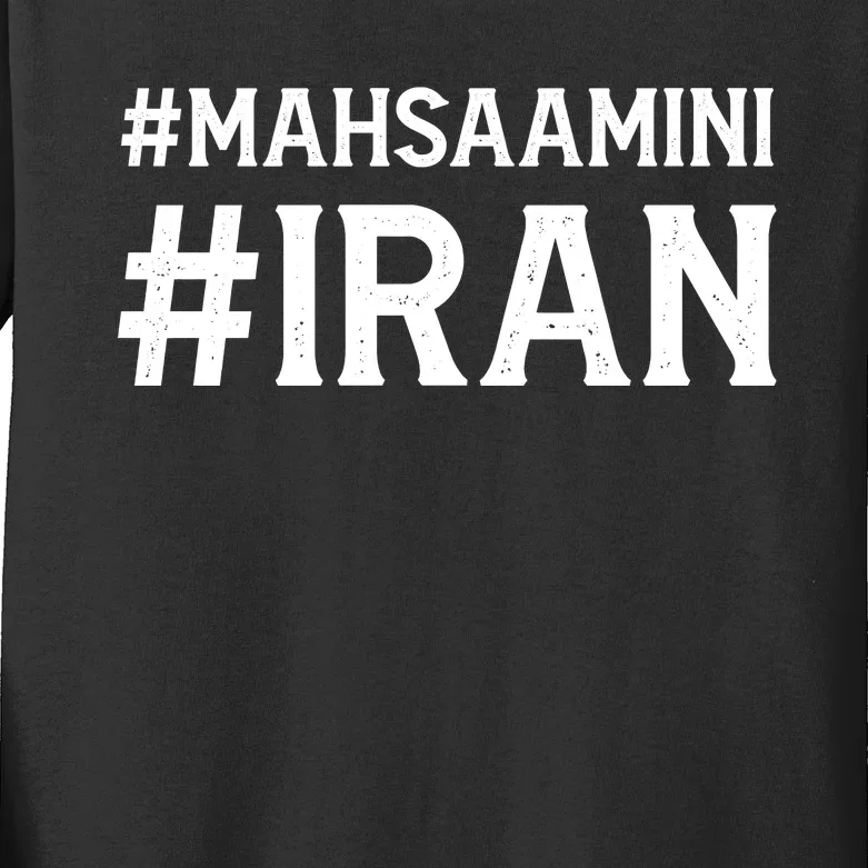 Mahsa Amini Iran Justice Kids Long Sleeve Shirt