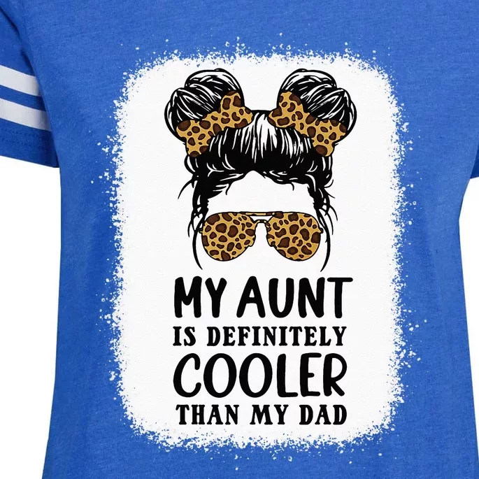 My Aunt Is Definitely Cooler Than My Dad Niece Nephew Enza Ladies Jersey Football T-Shirt