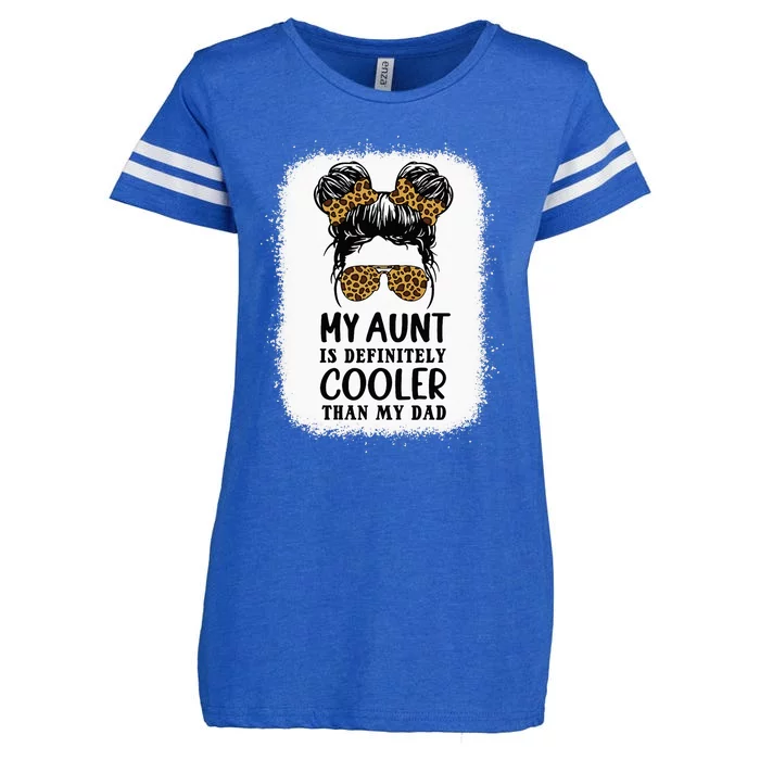 My Aunt Is Definitely Cooler Than My Dad Niece Nephew Enza Ladies Jersey Football T-Shirt