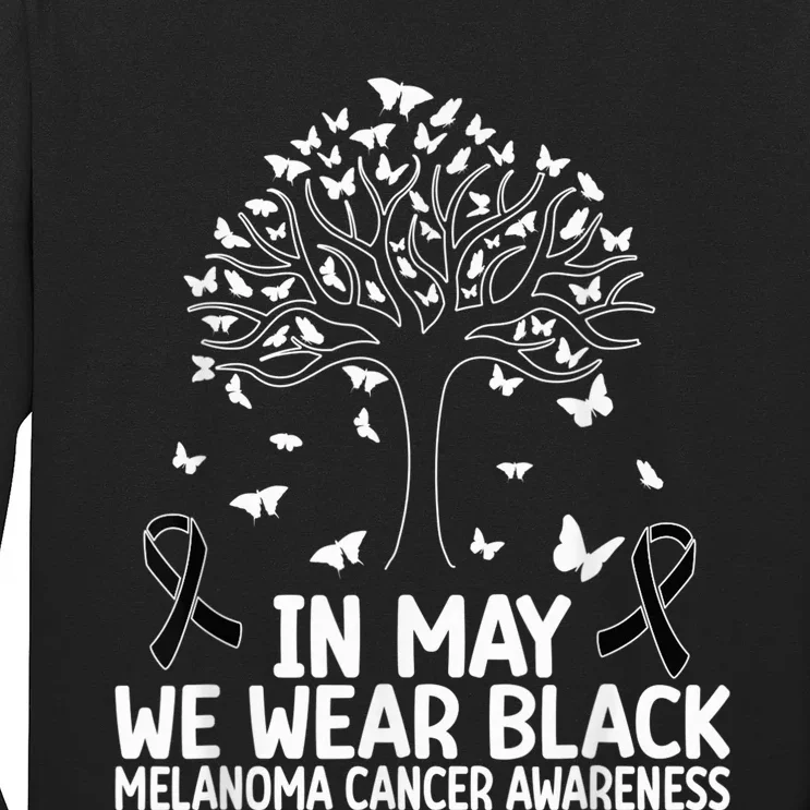 Melanoma Awareness In may we wear Melanoma Cancer Awareness Long Sleeve Shirt